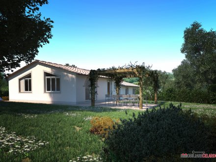 newly built villa free on three sides